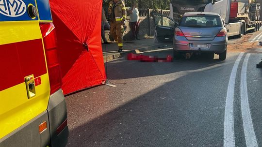Śmiertelny wypadek z udziałem ciężarówki. Kierowca zginął na miejscu