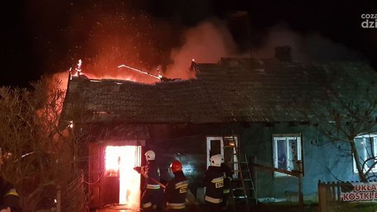 Spłonął dom w Modrzejowicach