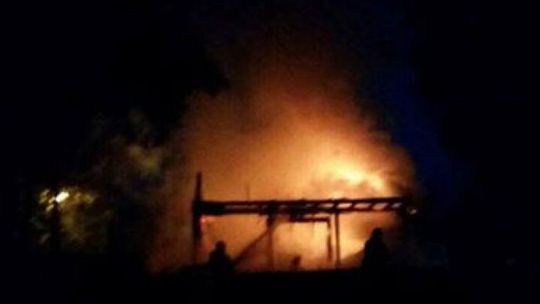 Spłonęła restauracja nad zalewem w Siczkach