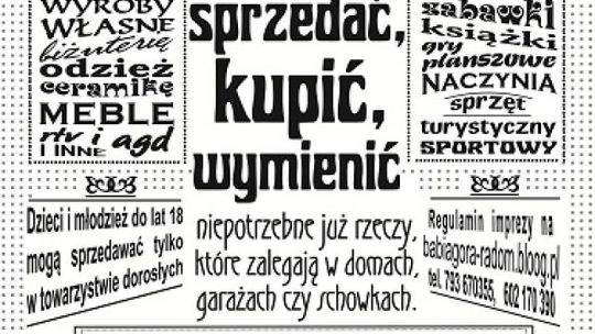 Sprzedaj, kup, wymień - czyli "Pchli Targ" na Ustroniu