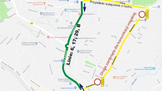 Starachowice. Zmiany w organizacji ruchu na ul. Kościelnej