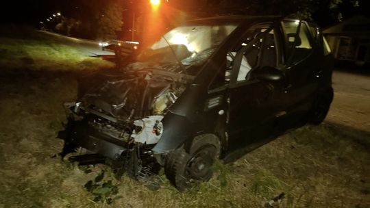 Stary Kobylnik. Pijany wjechał w drzewo