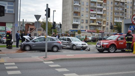 Stłuczka przed Aquaparkiem