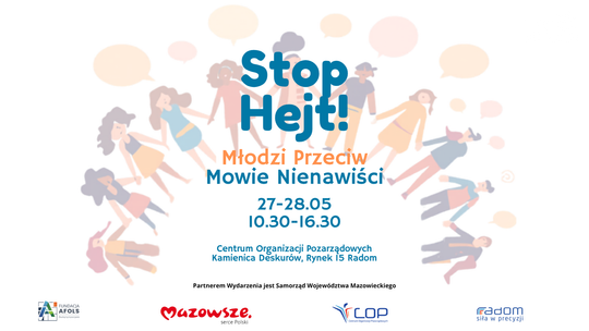 „STOP HEJT!” – młodzi z Radomia powiedzą głośne NIE mowie nienawiści