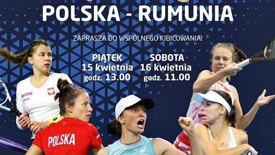 Strefa kibica przy hali RCS na tenisowy mecz Polska - Rumunia