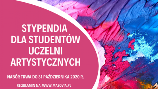 Stypendia marszałka województwa mazowieckiego dla najbardziej uzdolnionej młodzieży na kierunkach artystycznych