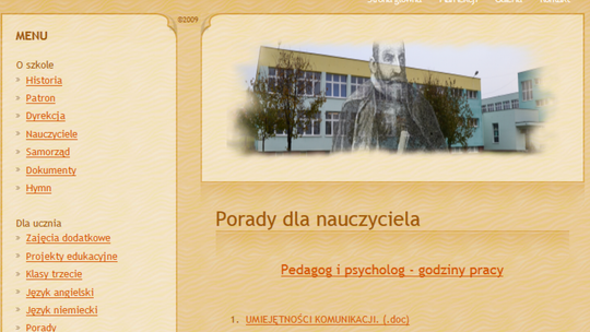 Subiektywny przegląd szkolnych stron WWW