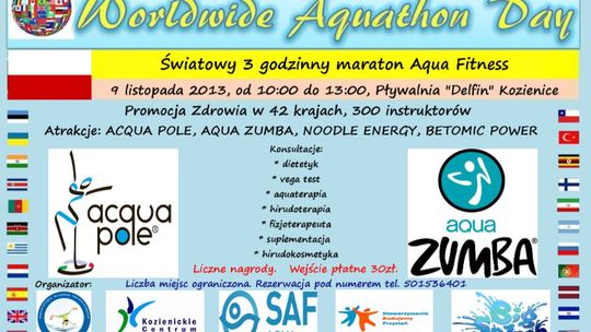 Światowy Maraton Aqua Fitness w sobotę!