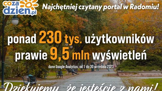 Świetny wrzesień na portalu CoZaDzien.pl Świetny wrzesień na portalu CoZaDzien.pl