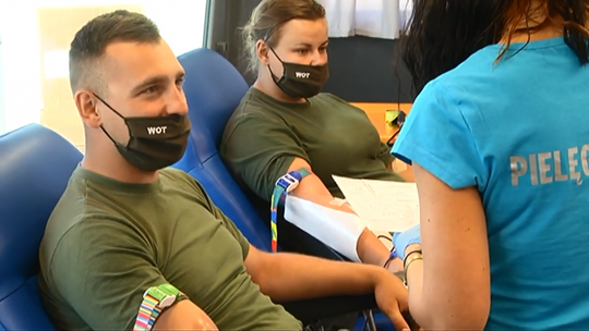 Terytorialsi oddali krew z okazji Święta Wojska Polskiego