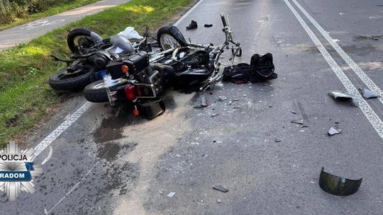 Tragiczny wypadek motocyklistów. Nie żyje 65-letni kierowca