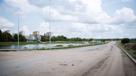 Trasa N-S. Prace brukarskie na ukończeniu