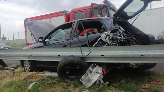 Trasa S7. Skasowane auta, pasażer w szpitalu