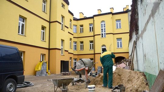 Trwa remont budynku po PSP 8