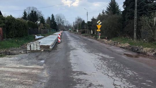 Trwa remont drogi Kowala-Augustów-Młodocin 