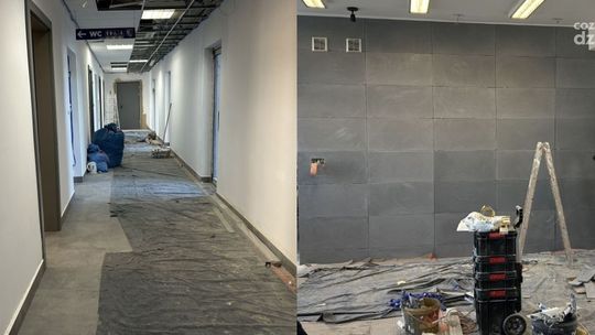 Trwa remont Wydziału Komunikacji Starostwa Powiatowego w Radomiu