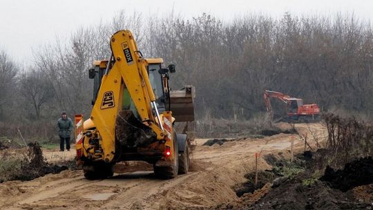 Trwają prace przy budowie bulwarów nad Mleczną