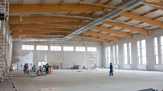 Trwają prace przy budowie nowej sali gimnastycznej