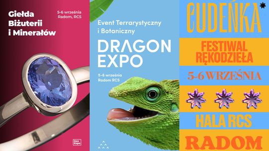 Trzy wydarzenia w jeden weekend. Radomskie Centrum Sportu zamieni się w świat egzotyki, minerałów i rękodzieła