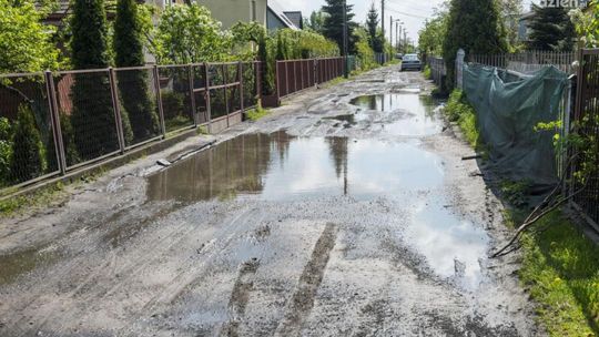 Ulica Sierpowa pod wodą.