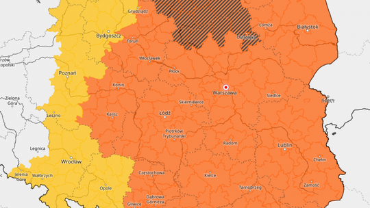 Uwaga burze! Wiatr nawet do 100 km/h 