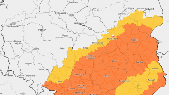 Uwaga! Groźne burze, silny wiatr i deszcz
