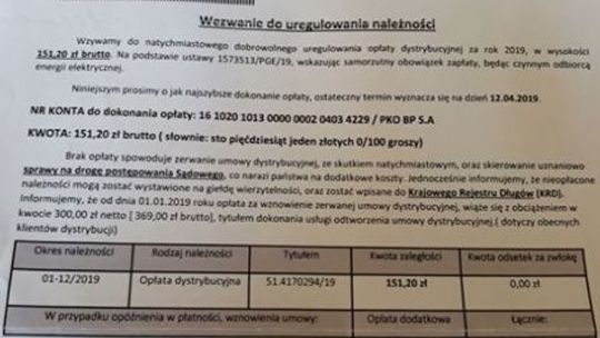 Uwaga na fałszywe faktury za prąd!