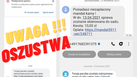 Uwaga na fałszywe SMS-y