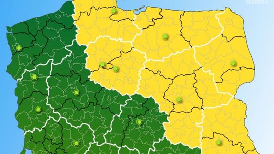 Uwaga! Od 14 możliwe burze z gradem