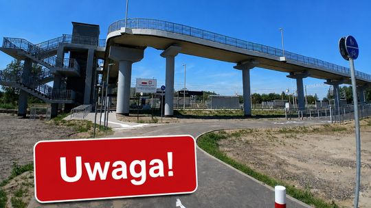Uwaga! Przechodzisz na własną odpowiedzialność. Kładka na radomskim Południu nie jest jeszcze oddana do użytku