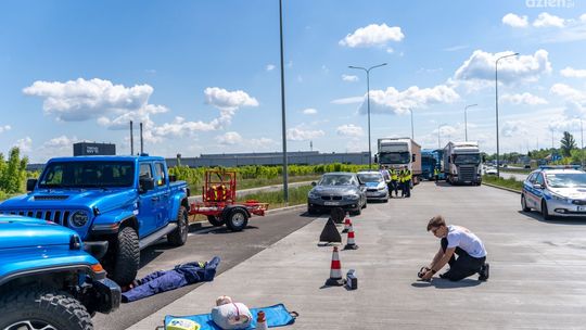 Uwaga wypadek! Nie, to tylko ćwiczenia