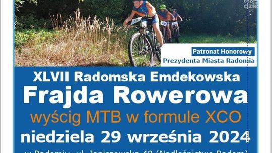 W niedzielę 47. Radomska Emdekowska Frajda Rowerowa