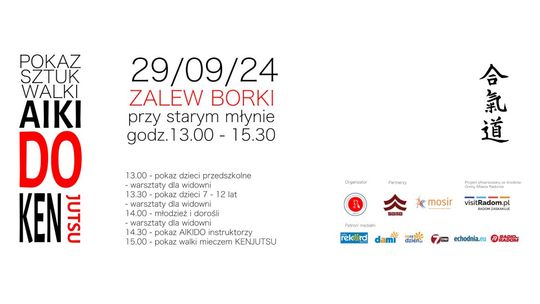 W niedzielę nad zalewem na Borkach odbędzie się pokaz sztuk walki Aikido i Kenjutsu