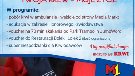 W sobotę możemy oddać krew