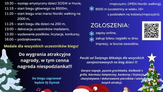 W sobotę VII Charytatywny Bieg Mikołajkowy w Hucie