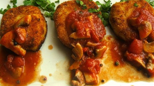 Wegeparty, czyli ziemniak w towarzystwie pieczarek i pomidorów