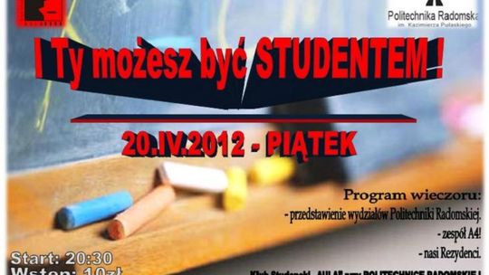 WEJŚCIÓWKI Zostań studentem Aula - Radom