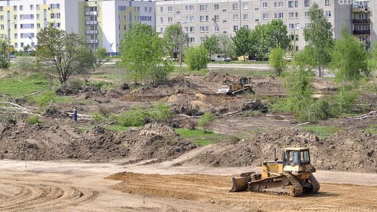 Widać przebieg budowanej obwodnicy południowej