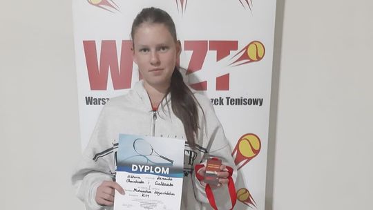 Wiktoria Chmielewska mistrzynią województwa mazowieckiego seniorów w deblu