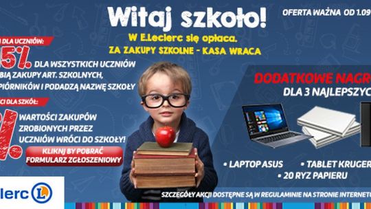 Witaj szkoło! Wyjątkowa akcja w E. Leclerc Radom