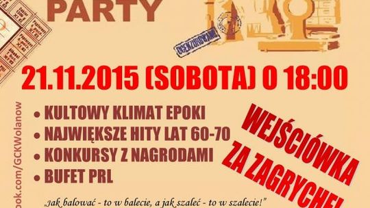 WOLANÓW. Impreza w stylu PRL