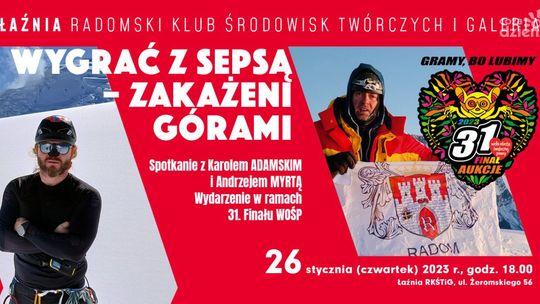 WOŚP 2023: Spotkanie z podróżnikami w Łaźni