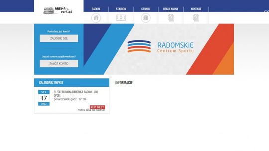 Wreszcie ruszyła internetowa sprzedaż biletów na mecz w Radomskim Centrum Sportu