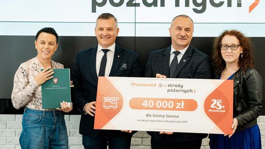Wsparcie finansowe dla OSP z gminy Sienno oraz Wierzbica