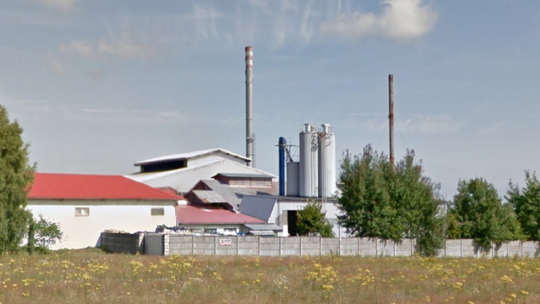 Wyciek płynnego szkła w hucie pod Szydłowcem