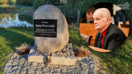 Jan Pszczoła upamiętniony. Na radomskim Ustroniu pojawił się kamień i tablica pamiątkowa