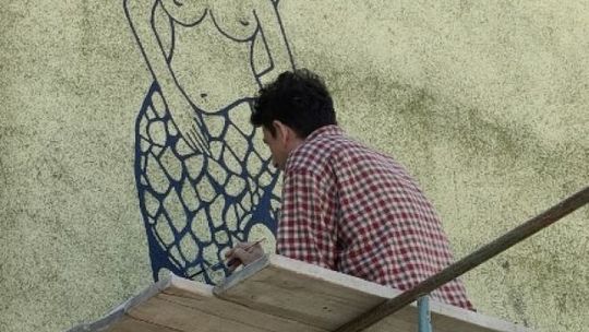 Wyjątkowy mural na jubileusz szkoły w Białobrzegach