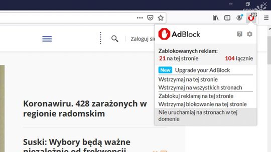 Wyłącz AdBlocka, pomóż nam działać!