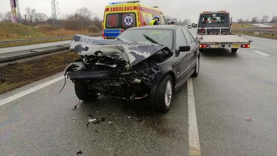 Wymusiła pierwszeństwo. Utrudnienia na S7