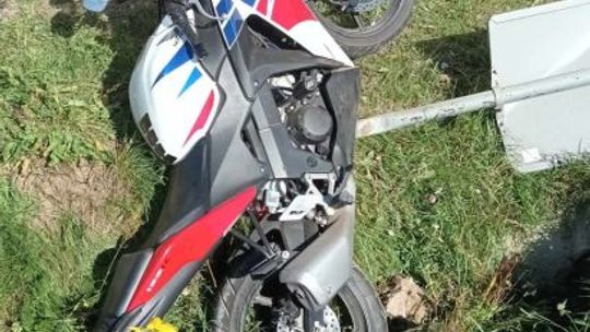 Wypadek motocyklisty w gminie Jastrzębia
